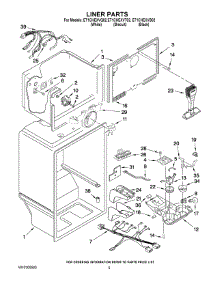 03 - Liner Parts parts for Whirlpool Refrigerator ET1CHEXVQ02 from AppliancePartsPros.com