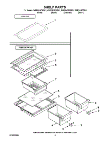 05 - Shelf Parts parts for Whirlpool Refrigerator W8RXNGFWQ01 from AppliancePartsPros.com