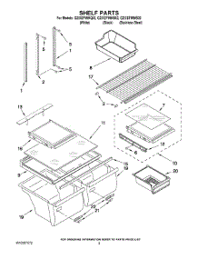03 - Shelf Parts parts for Whirlpool Refrigerator G2IXEFMWB02 from AppliancePartsPros.com