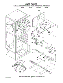 03 - Liner Parts parts for Whirlpool Refrigerator W8RXNGFWS01 from AppliancePartsPros.com