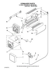 06 - Icemaker Parts parts for Whirlpool Refrigerator GR2FHMXVY02 from AppliancePartsPros.com