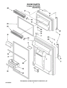 02 - Door Parts parts for Whirlpool Refrigerator 8GT2FTKXSS03 from AppliancePartsPros.com