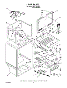 03 - Liner Parts parts for Whirlpool Refrigerator 8GT2FTKXSS03 from AppliancePartsPros.com