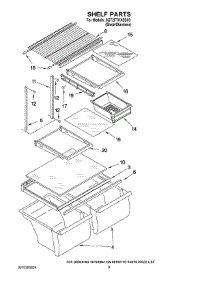 05 - Shelf Parts parts for Whirlpool Refrigerator 8GT2FTKXSS03 from AppliancePartsPros.com