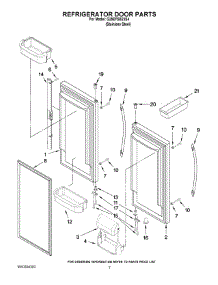 04 - Refrigerator Door Parts parts for Whirlpool Refrigerator G25EFSB23S4 from AppliancePartsPros.com