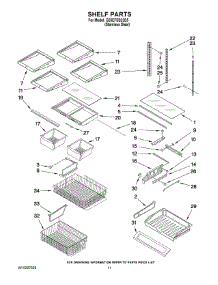 06 - Shelf Parts parts for Whirlpool Refrigerator G25EFSB23S5 from AppliancePartsPros.com