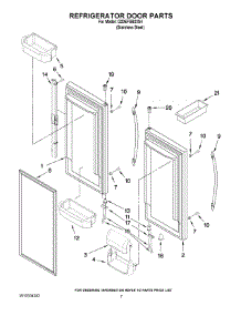 04 - Refrigerator Door Parts parts for Whirlpool Refrigerator G20EFSB23S4 from AppliancePartsPros.com