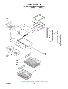 06 - Shelf Parts parts for Whirlpool Refrigerator GB9SHDXVB02 from AppliancePartsPros.com