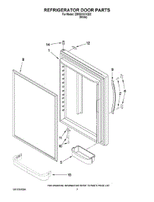 04 - Refrigerator Door Parts parts for Whirlpool Refrigerator EB9SHKXVQ02 from AppliancePartsPros.com