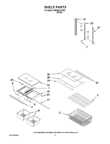 06 - Shelf Parts parts for Whirlpool Refrigerator EB9SHKXVQ02 from AppliancePartsPros.com