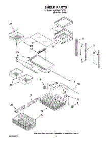 06 - Shelf Parts parts for Whirlpool Refrigerator GB9FHDXWS02 from AppliancePartsPros.com