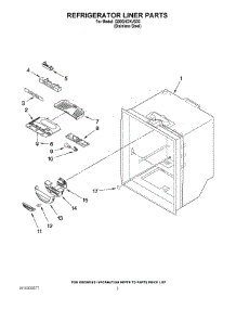 02 - Refrigerator Liner Parts parts for Whirlpool Refrigerator GB9SHDXVS03 from AppliancePartsPros.com