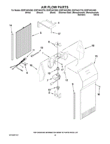 09 - Air Flow Parts parts for Whirlpool Refrigerator ED5FHAXVB03 from AppliancePartsPros.com