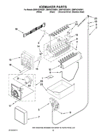 08 - Icemaker Parts parts for Whirlpool Refrigerator GB9FHDXWB01 from AppliancePartsPros.com