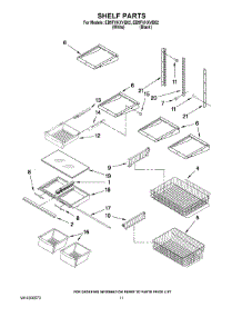 07 - Shelf Parts parts for Whirlpool Refrigerator EB9FVHXVB02 from AppliancePartsPros.com