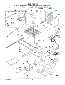 09 - Unit Parts parts for Whirlpool Refrigerator GD5RVAXVY05 from AppliancePartsPros.com