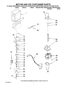 05 - Motor And Ice Container Parts parts for Whirlpool Refrigerator ED5FHAXVY03 from AppliancePartsPros.com