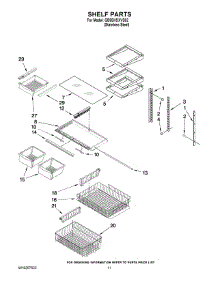 06 - Shelf Parts parts for Whirlpool Refrigerator GB9SHDXVS02 from AppliancePartsPros.com