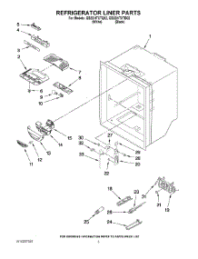 03 - Refrigerator Liner Parts parts for Whirlpool Refrigerator GB2SHTXTQ02 from AppliancePartsPros.com