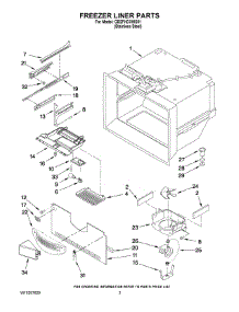 02 - Freezer Liner Parts parts for Whirlpool Refrigerator GB2FHDXWS01 from AppliancePartsPros.com