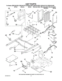 11 - Unit Parts parts for Whirlpool Refrigerator ED5FHAXVA03 from AppliancePartsPros.com