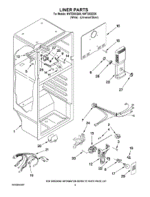 03 - Liner Parts parts for Whirlpool Refrigerator NWT2002Q00 from AppliancePartsPros.com