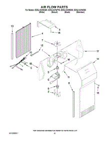 09 - Air Flow Parts parts for Whirlpool Refrigerator ED5LHAXWT00 from AppliancePartsPros.com