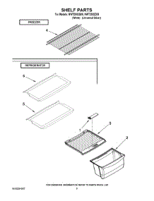 05 - Shelf Parts parts for Whirlpool Refrigerator NWT2002D00 from AppliancePartsPros.com