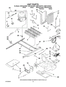 09 - Unit Parts parts for Whirlpool Refrigerator GS5VHAXWY01 from AppliancePartsPros.com