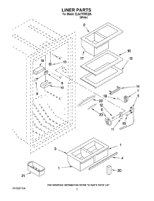 02 - Liner Parts parts for Whirlpool Refrigerator EL8ATRRRQ06 from AppliancePartsPros.com