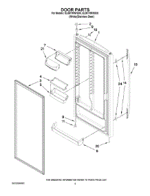 03 - Door Parts parts for Whirlpool Refrigerator EL88TRRWQ00 from AppliancePartsPros.com