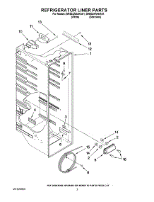 02 - Refrigerator Liner Parts parts for Whirlpool Refrigerator BRS62ABANA01 from AppliancePartsPros.com