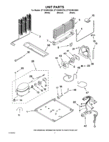 04 - Unit Parts parts for Whirlpool Refrigerator ET1CHMXKT03 from AppliancePartsPros.com