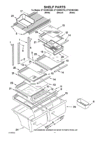 06 - Shelf Parts parts for Whirlpool Refrigerator ET1CHMXKQ03 from AppliancePartsPros.com