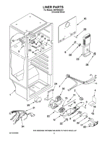03 - Liner Parts parts for Whirlpool Refrigerator NWT0002D01 from AppliancePartsPros.com