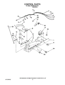 09 - Control Parts parts for Whirlpool Refrigerator 8ED5FHKXVY01 from AppliancePartsPros.com