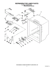 04 - Refrigerator Liner Parts parts for Whirlpool Refrigerator GX5SHTXVY02 from AppliancePartsPros.com
