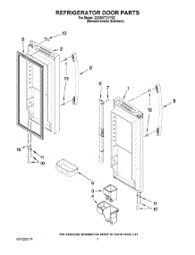 05 - Refrigerator Door Parts parts for Whirlpool Refrigerator GX5SHTXVY02 from AppliancePartsPros.com