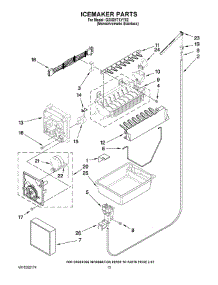 08 - Icemaker Parts parts for Whirlpool Refrigerator GX5SHTXVY02 from AppliancePartsPros.com