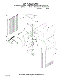 11 - Air Flow Parts parts for Whirlpool Refrigerator GD5DHAXVQ05 from AppliancePartsPros.com
