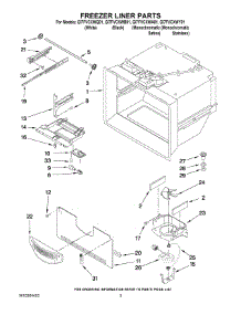 02 - Freezer Liner Parts parts for Whirlpool Refrigerator GI7FVCXWY01 from AppliancePartsPros.com