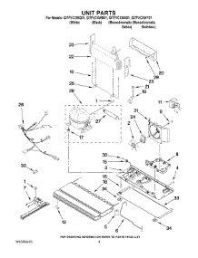 05 - Unit Parts parts for Whirlpool Refrigerator GI7FVCXWY01 from AppliancePartsPros.com