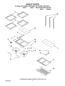 06 - Shelf Parts parts for Whirlpool Refrigerator GI7FVCXWY01 from AppliancePartsPros.com