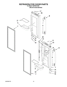 07 - Refrigerator Door Parts parts for Whirlpool Refrigerator GI0FSAXVY02 from AppliancePartsPros.com