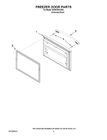 03 - Freezer Door Parts parts for Whirlpool Refrigerator GX5SHDXVD02 from AppliancePartsPros.com