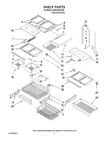 07 - Shelf Parts parts for Whirlpool Refrigerator GX5SHDXVD02 from AppliancePartsPros.com