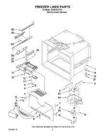 02 - Freezer Liner Parts parts for Whirlpool Refrigerator GX5SHDXVY02 from AppliancePartsPros.com