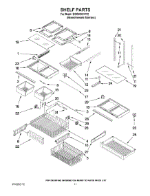 07 - Shelf Parts parts for Whirlpool Refrigerator GX5SHDXVY02 from AppliancePartsPros.com