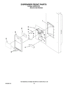 08 - Dispenser Front Parts parts for Whirlpool Refrigerator GI0FSAXVY02 from AppliancePartsPros.com