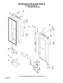 05 - Refrigerator Door Parts parts for Whirlpool Refrigerator GX5FHDXVY02 from AppliancePartsPros.com